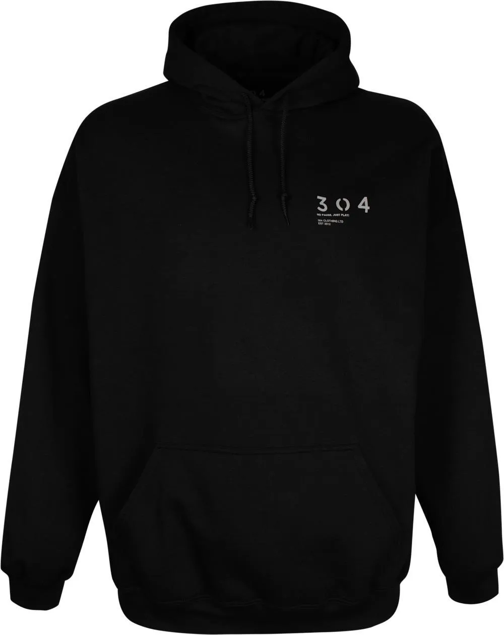 304 Globe Graphic Hoody - Black