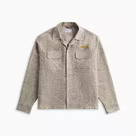 4S Designs AB Snarl Ribbon Tweed Shirt  - Khaki Striped