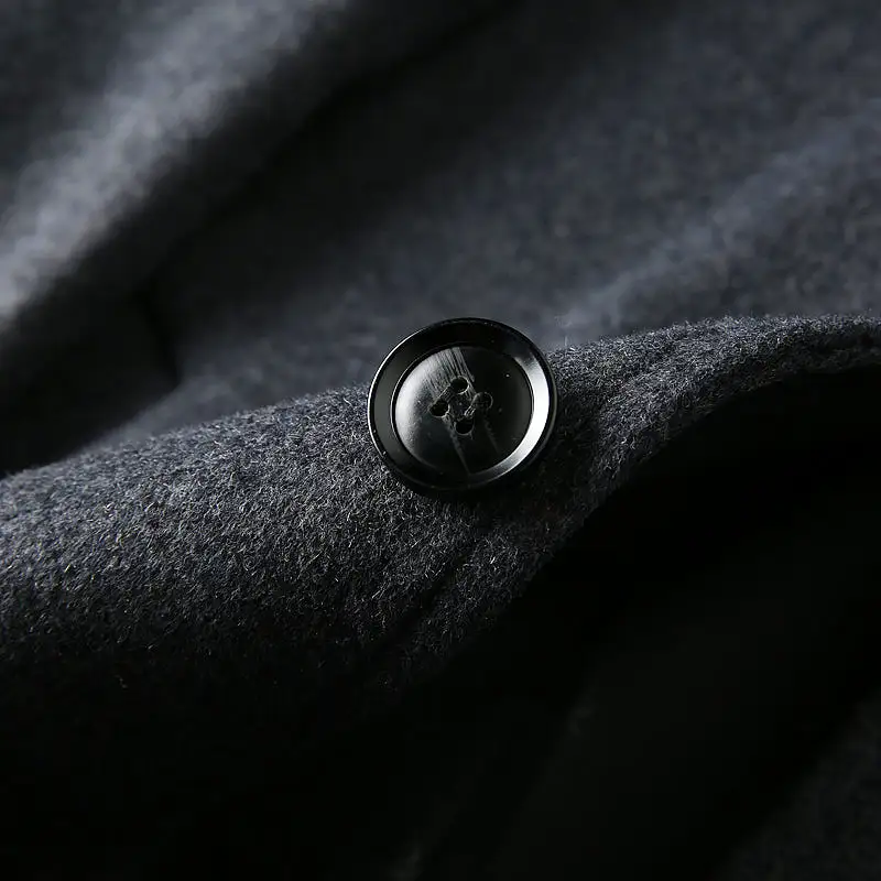 50% wool autumn and winter casual long woolen coat jacket Mens Trend Coat