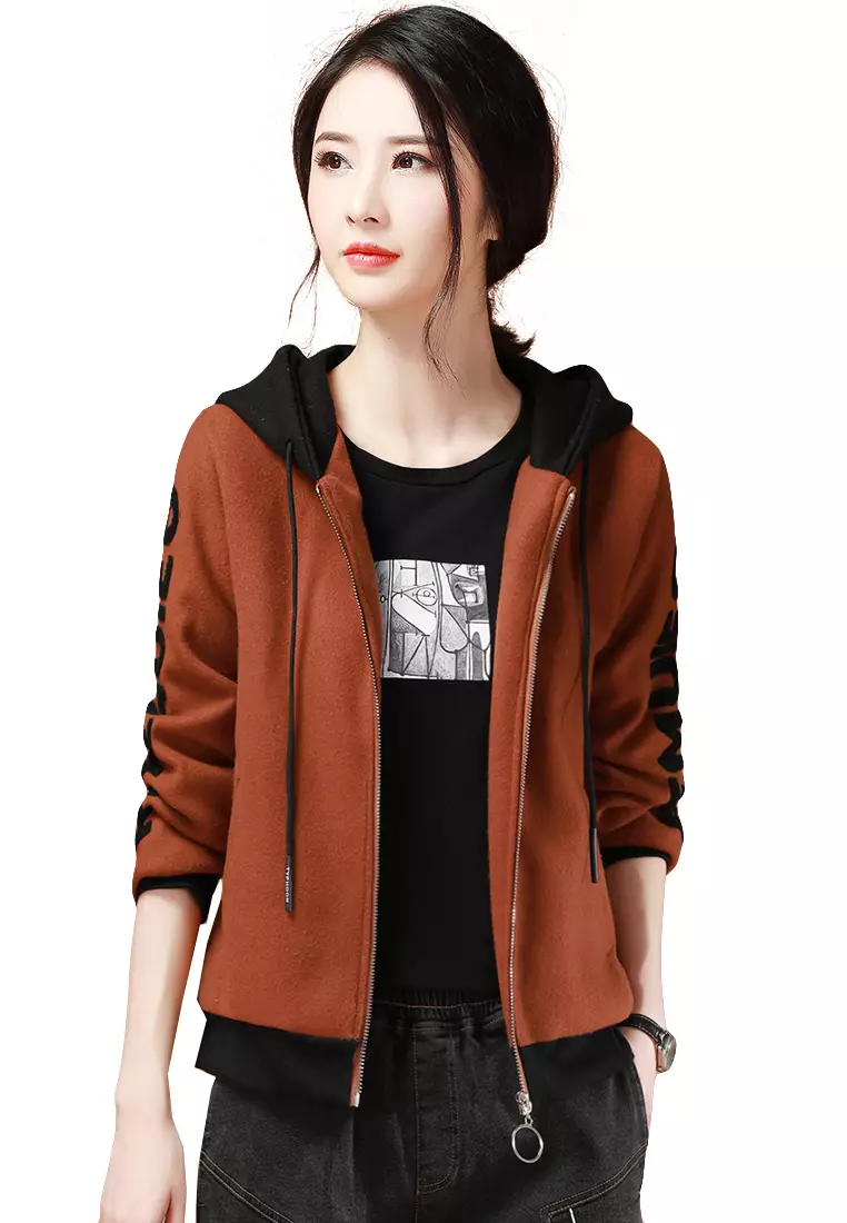 A-IN GIRLS Fashion Hooded Warm Woolen Coat