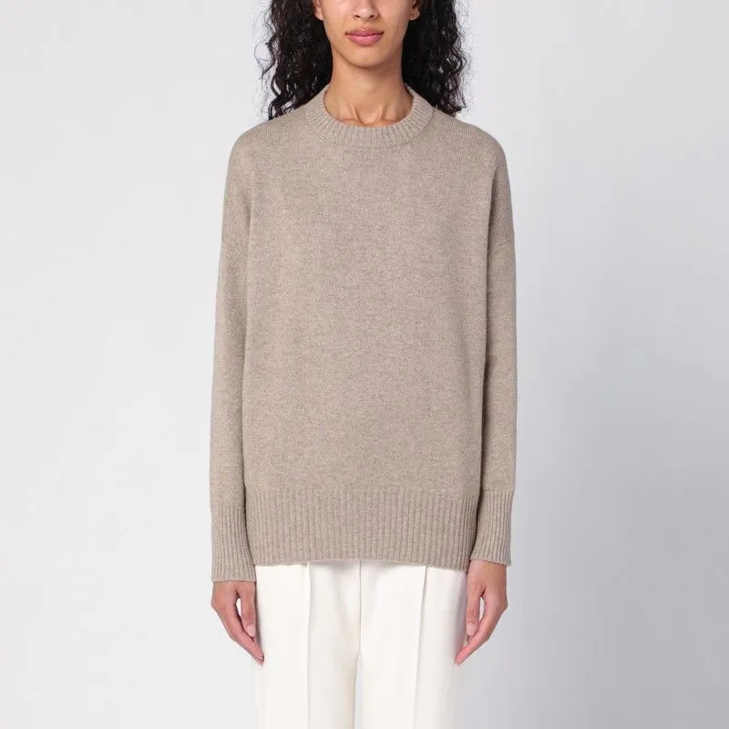 BEIGE CASHMERE SWEATER