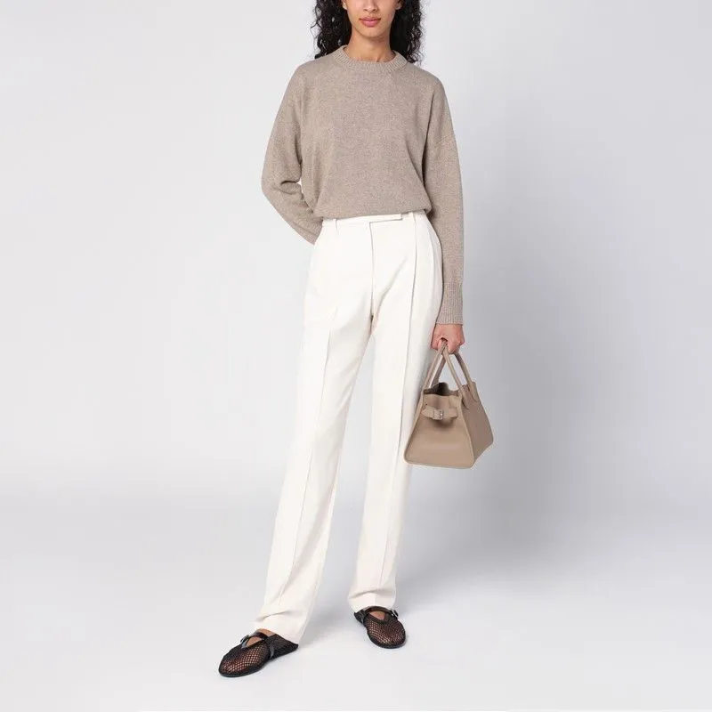 BEIGE CASHMERE SWEATER