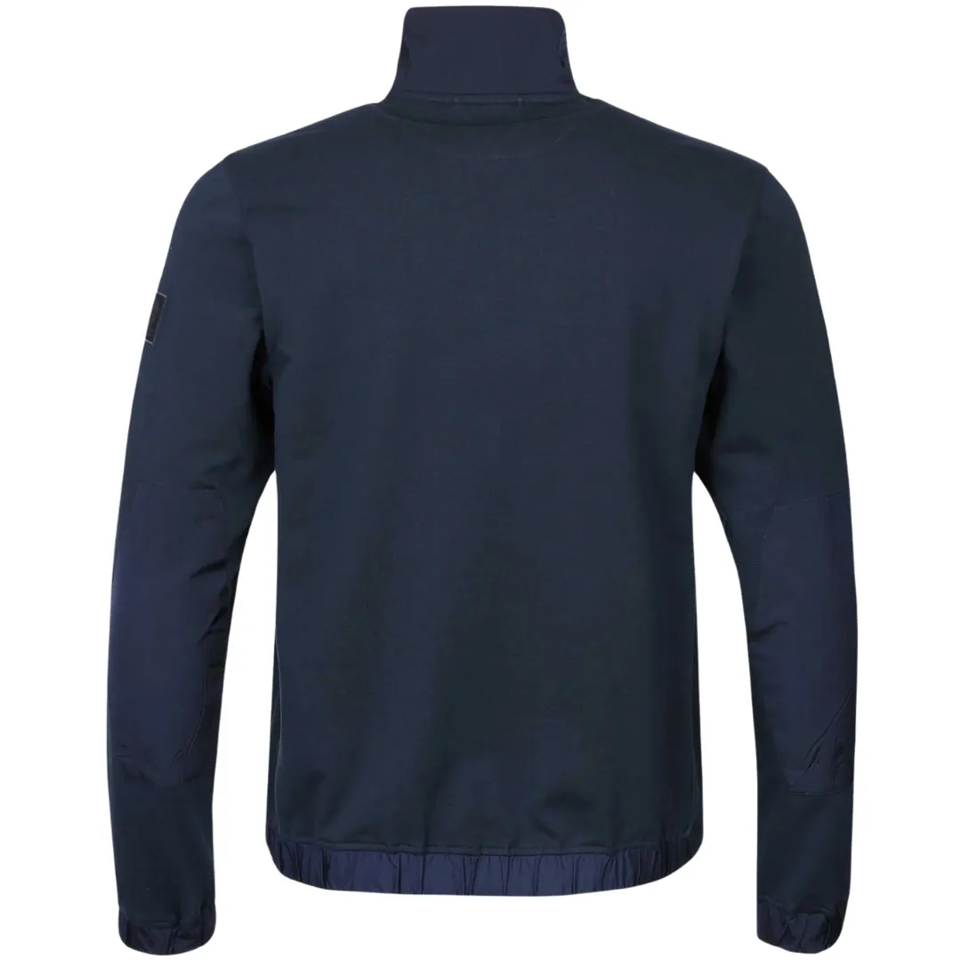 Belstaff Seal Full Zip Up Dark Ink Blue Sweatshirt