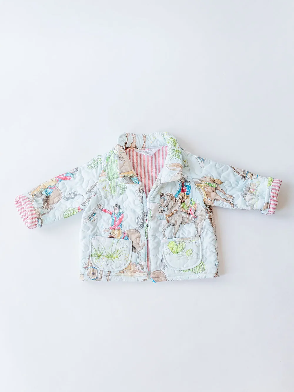 Birdie Print Quilted Jacket