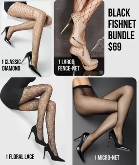 Black Fishnets Bundle