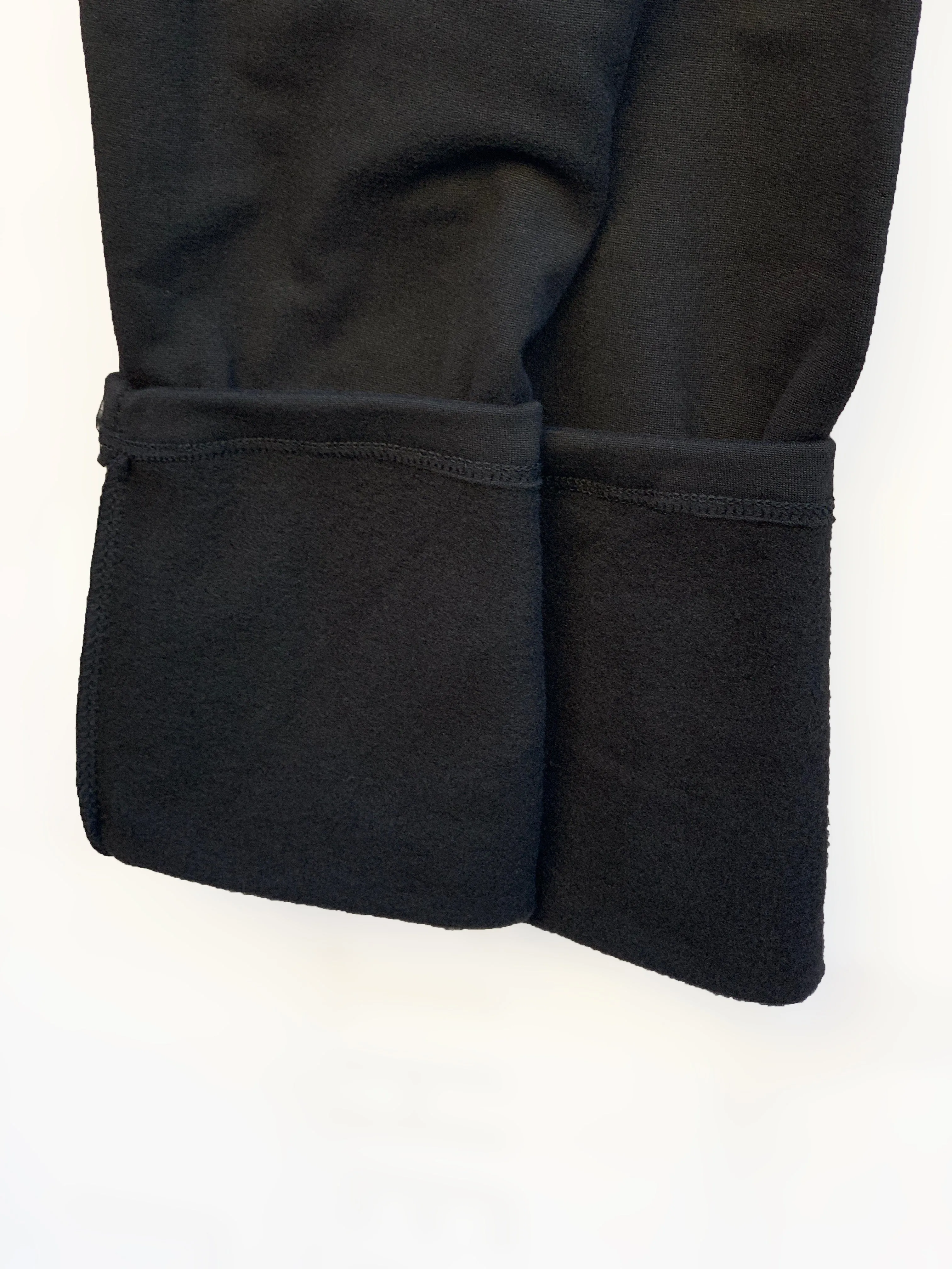 Black - Fleece Lined - Yoga Waist Band