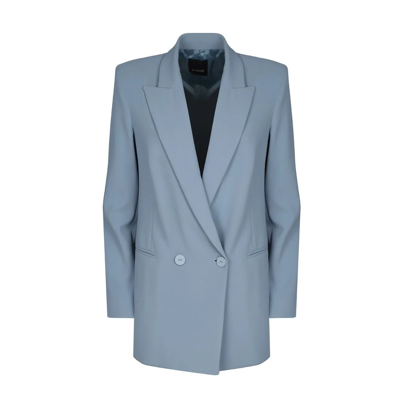 BLAZER DOPPIOPETTO IN CREPE STRETCH Donna Azzurro