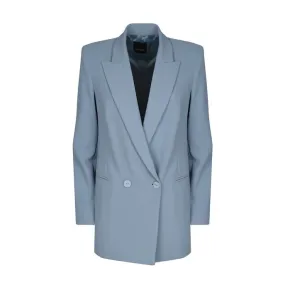 BLAZER DOPPIOPETTO IN CREPE STRETCH Donna Azzurro