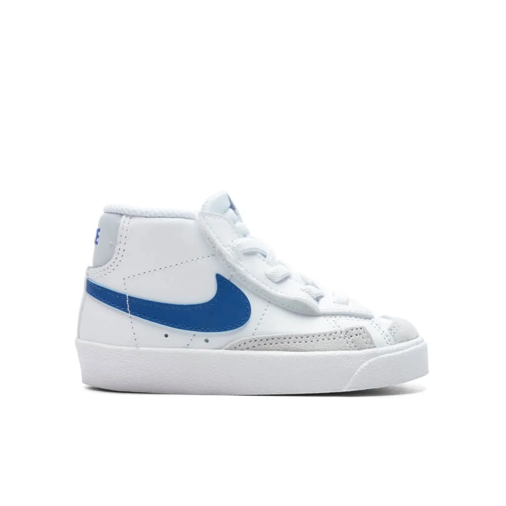 Blazer Mid '77 (TD) - White/Game Royal/Pure Platinum