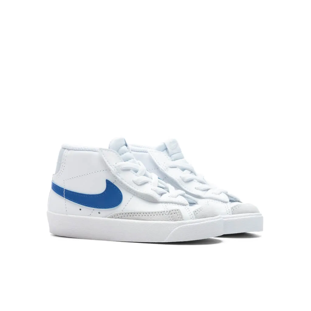 Blazer Mid '77 (TD) - White/Game Royal/Pure Platinum