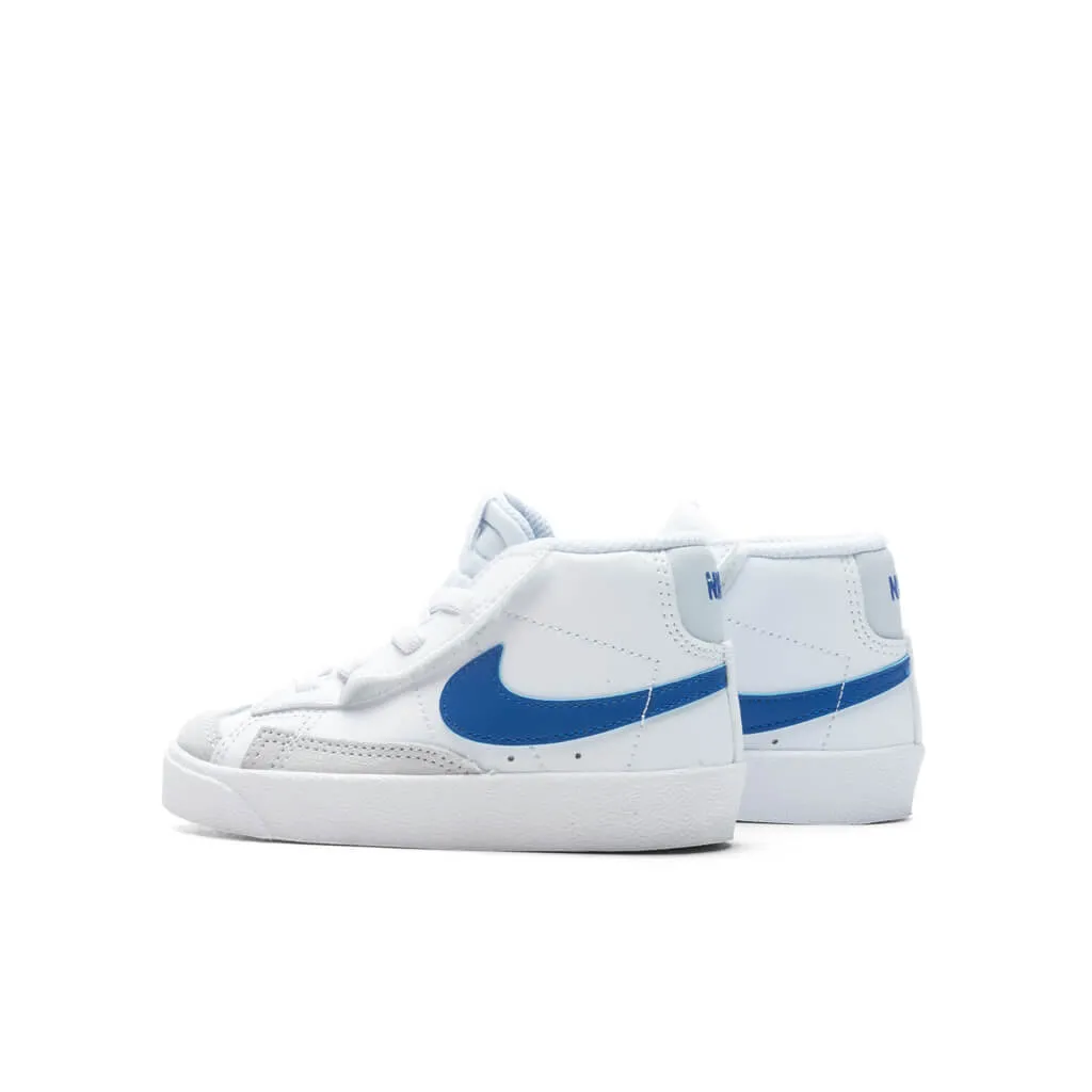 Blazer Mid '77 (TD) - White/Game Royal/Pure Platinum