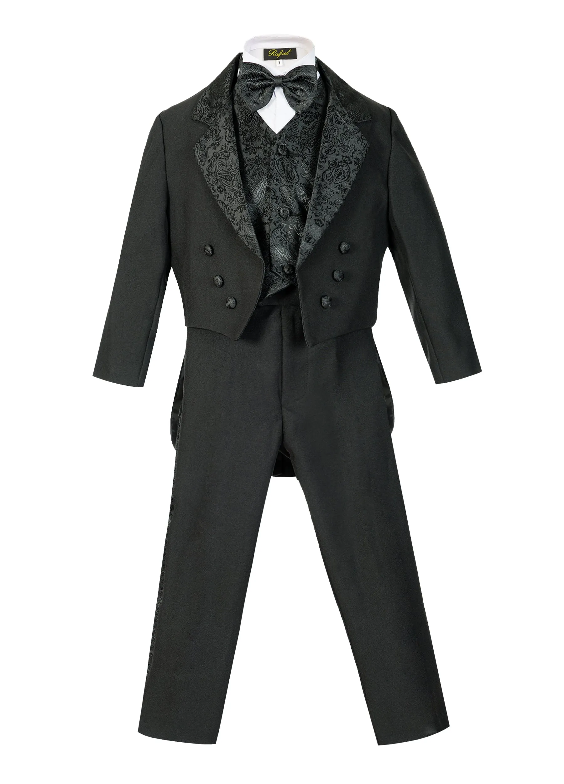 Boys formal tuxedo with bow tie (5 pcs)