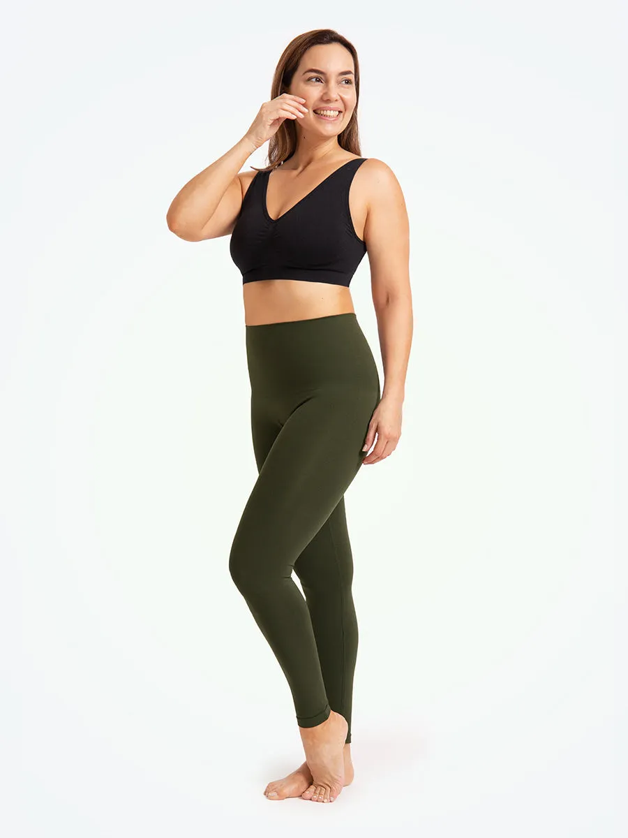 Bundle Shapermint Essentials - 1 High-Waisted Shaping Leggings + 1 Seamless Mid-Waist Leggings