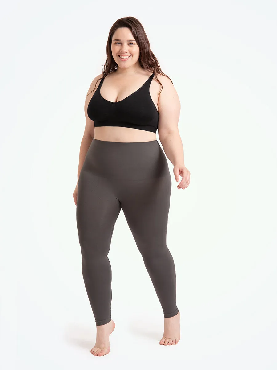 Bundle Shapermint Essentials - 1 High-Waisted Shaping Leggings + 1 Seamless Mid-Waist Leggings