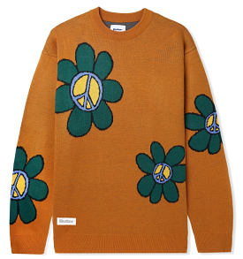 Butter Flowers Knitted Sweater / Rust