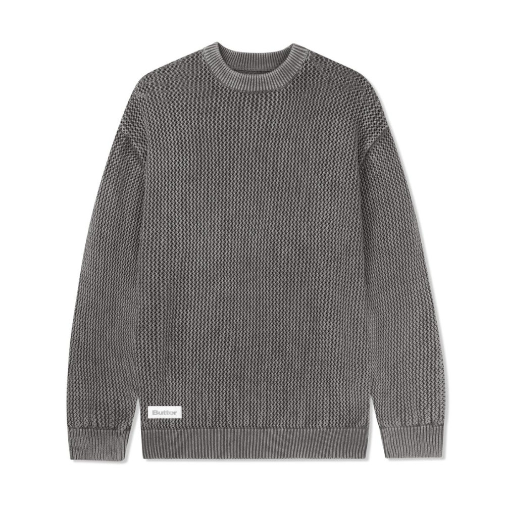 Butter Goods Washed Knitted Sweater Washed Brown