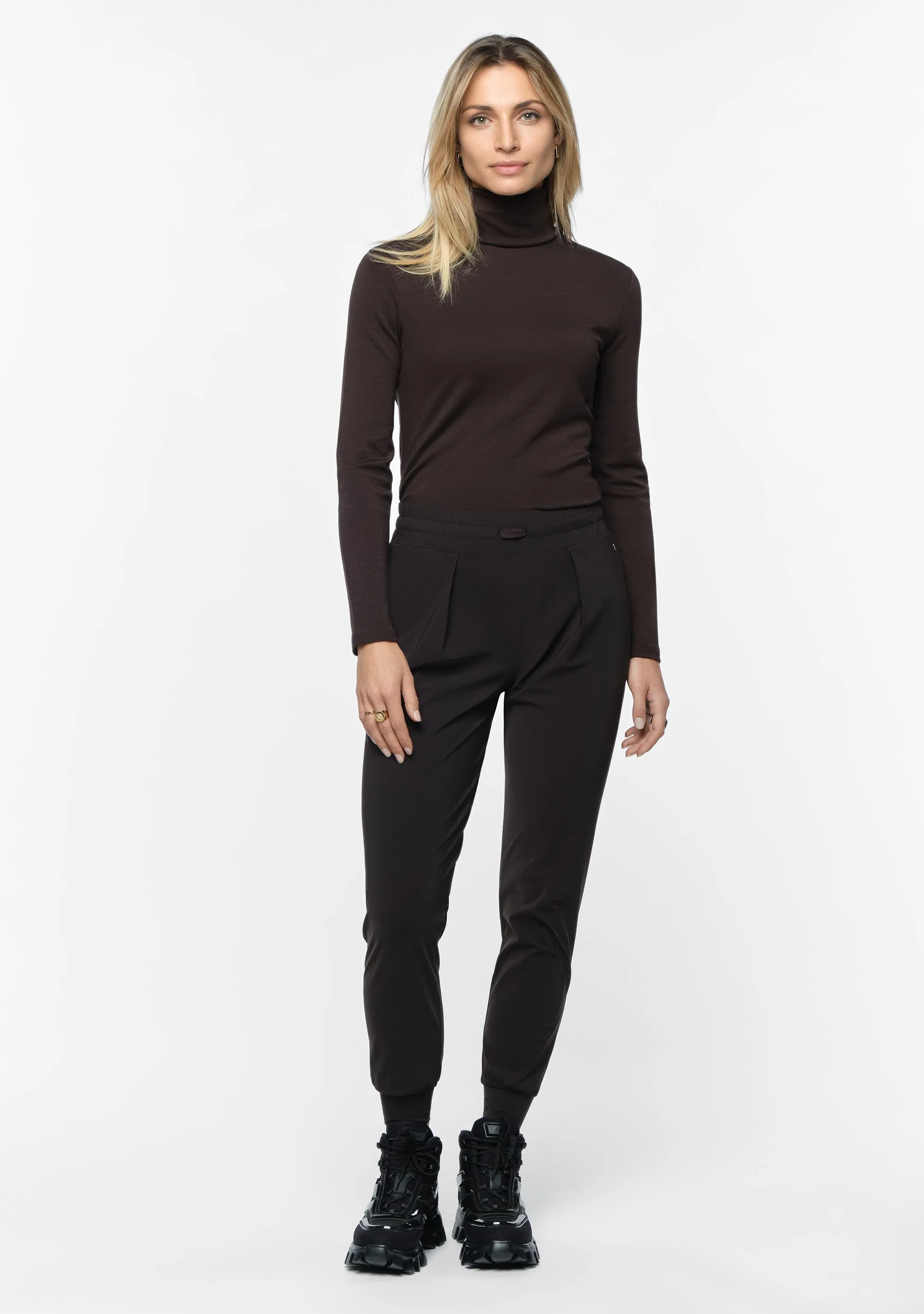 CALIN Modal Cashmere Top coal