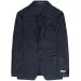 Canali Linen Unlined Textured Blazer Navy