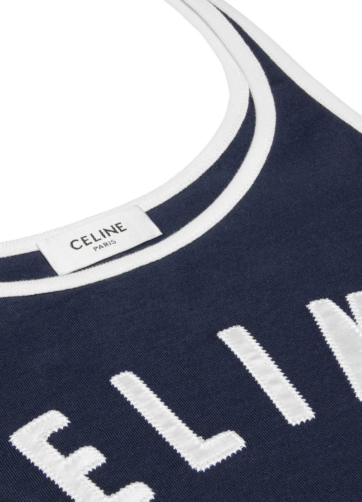 CELINE  |celine paris tank top in cotton jersey