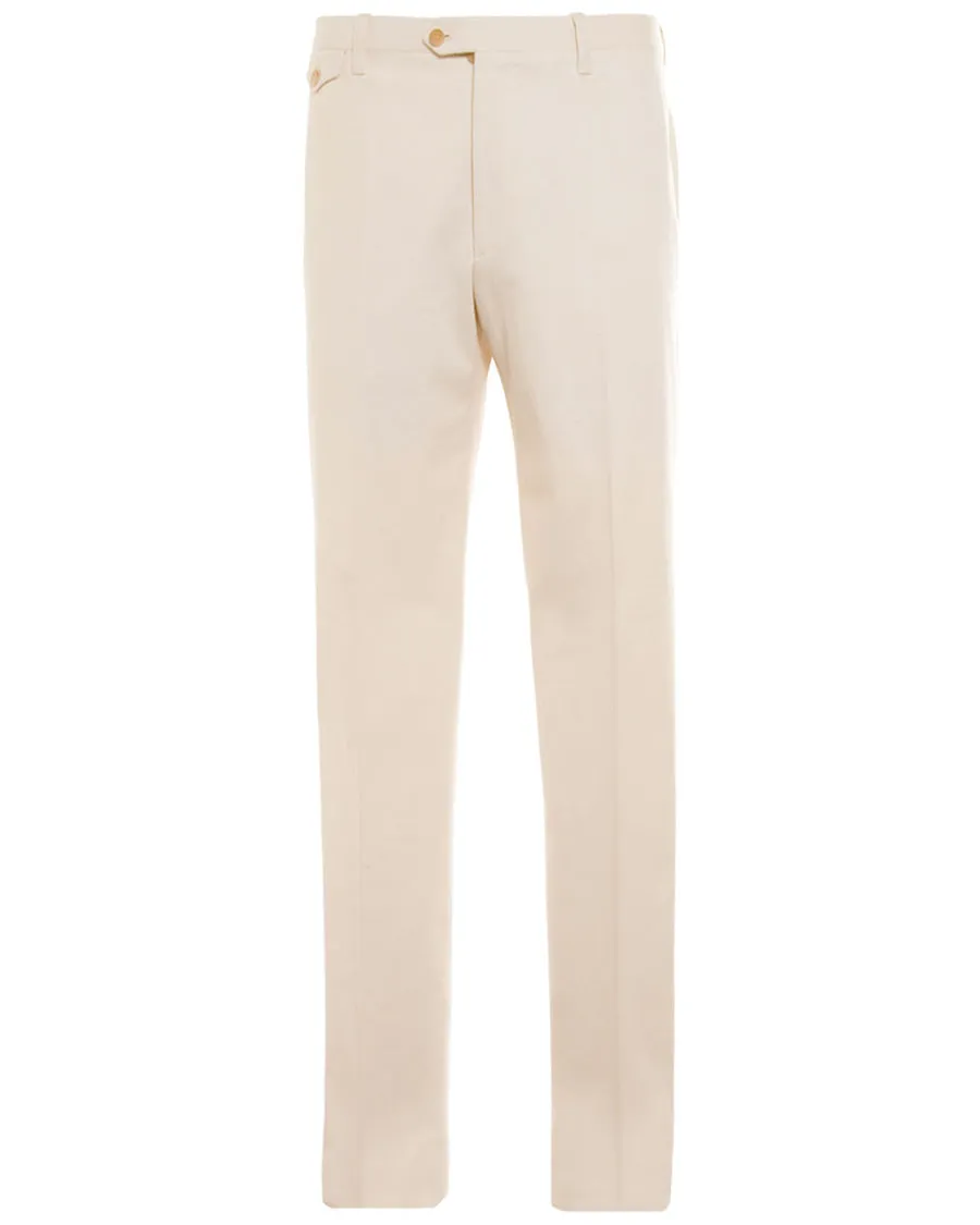 Cream Flap Pocket Pant