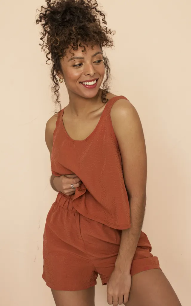 Dailystory Maggie Tank in Burnt Orange