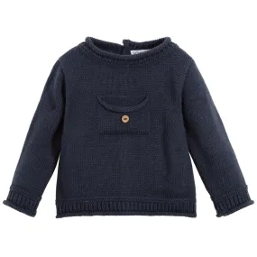 Dark Blue Knitted Sweater