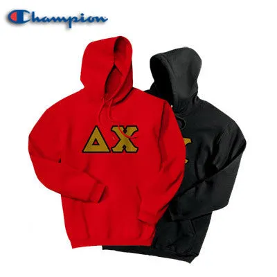 Delta Chi Champion Powerblend Hoodie, 2-Pack Bundle Deal - Champion S700 - TWILL