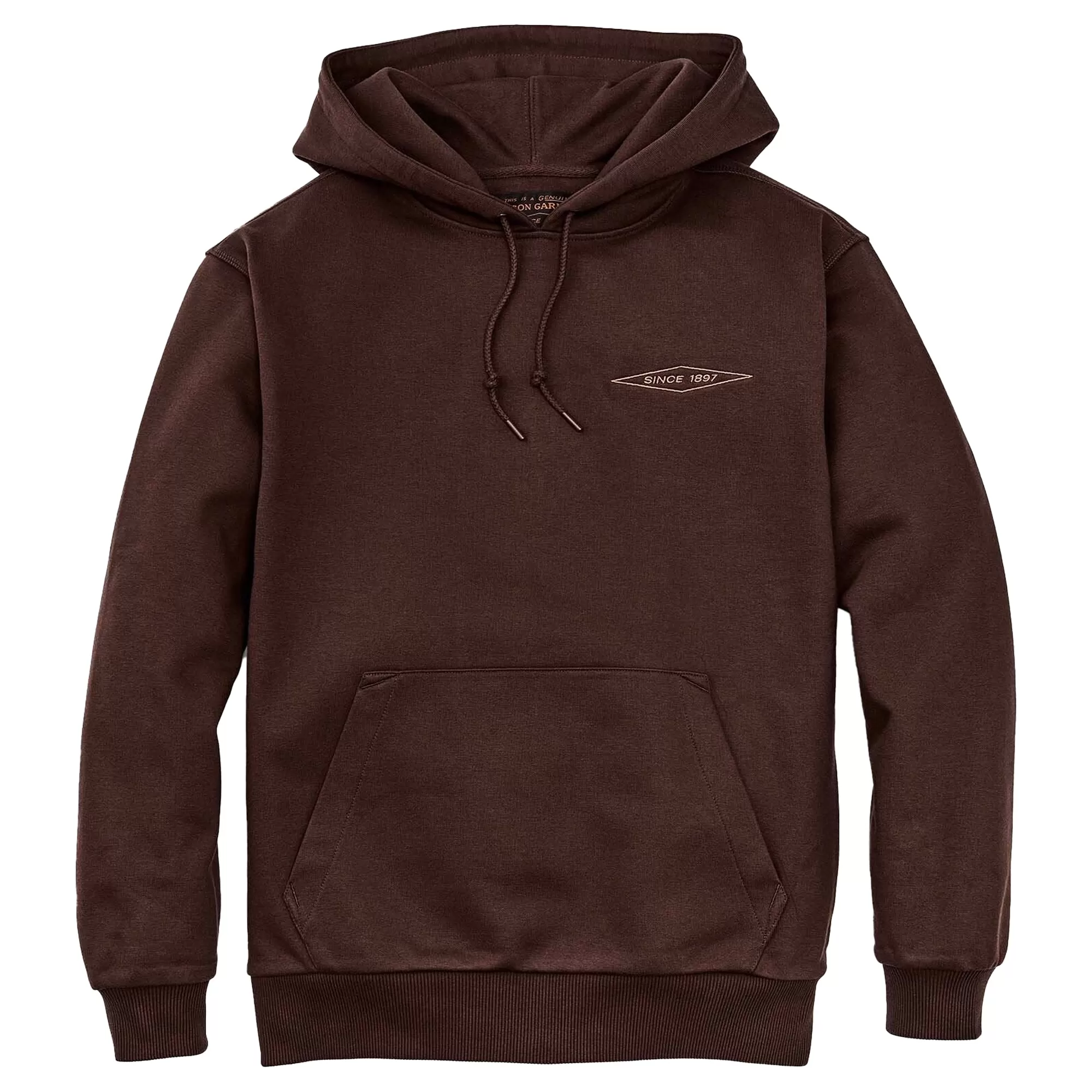 Filson Prospector Embroidered Hoodie - Brown Diamond