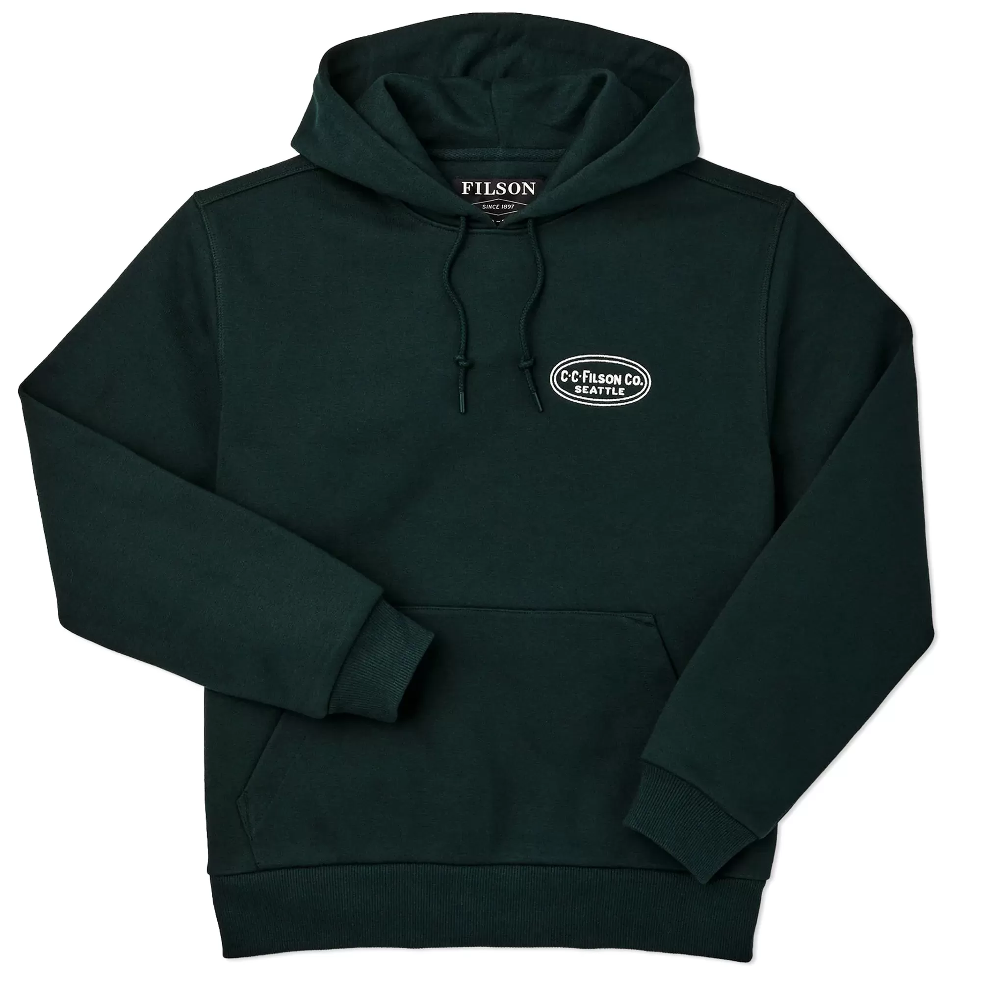 Filson Prospector Embroidered Hoodie - Fir Oval