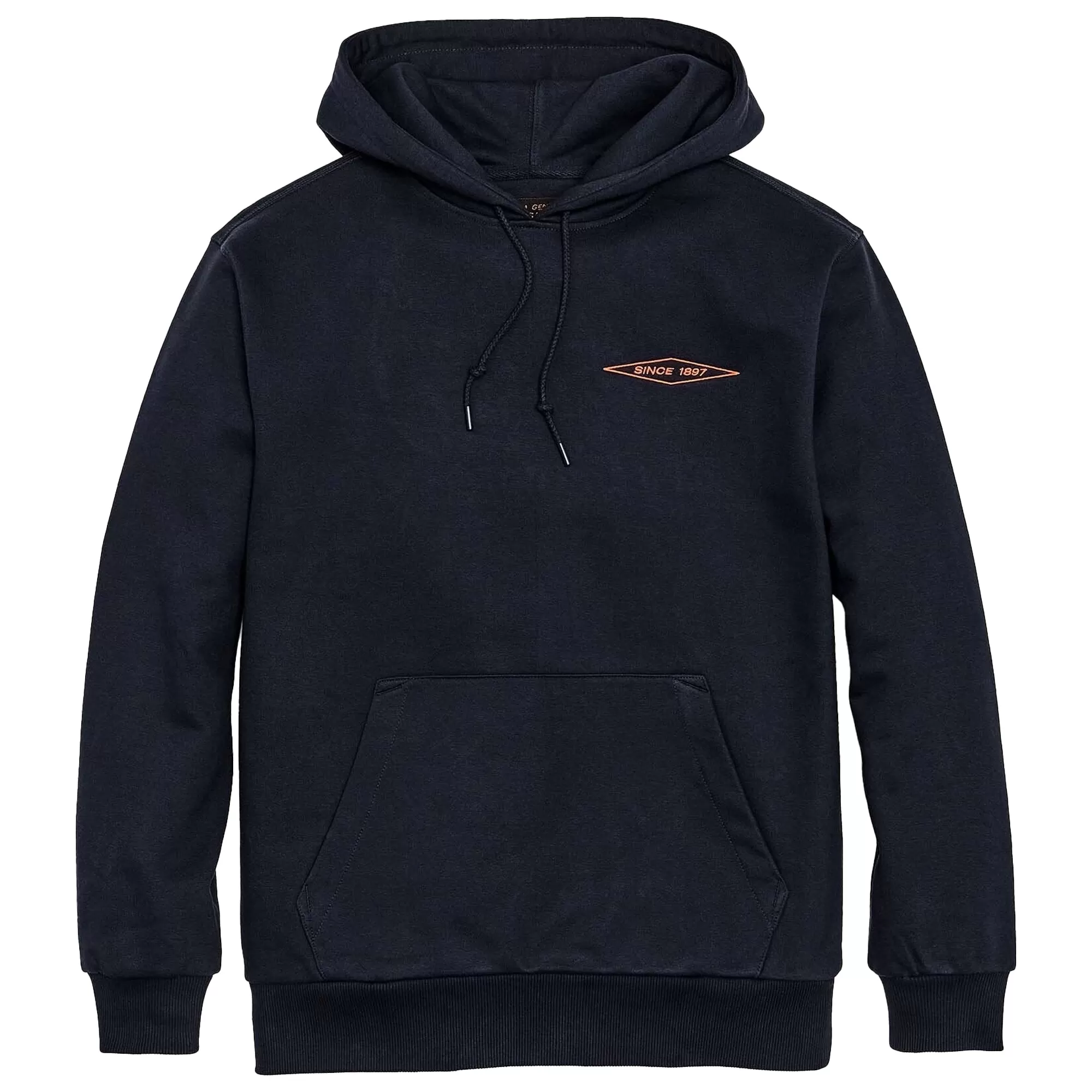 Filson Prospector Embroidered Hoodie - Navy/Blaze Diamond