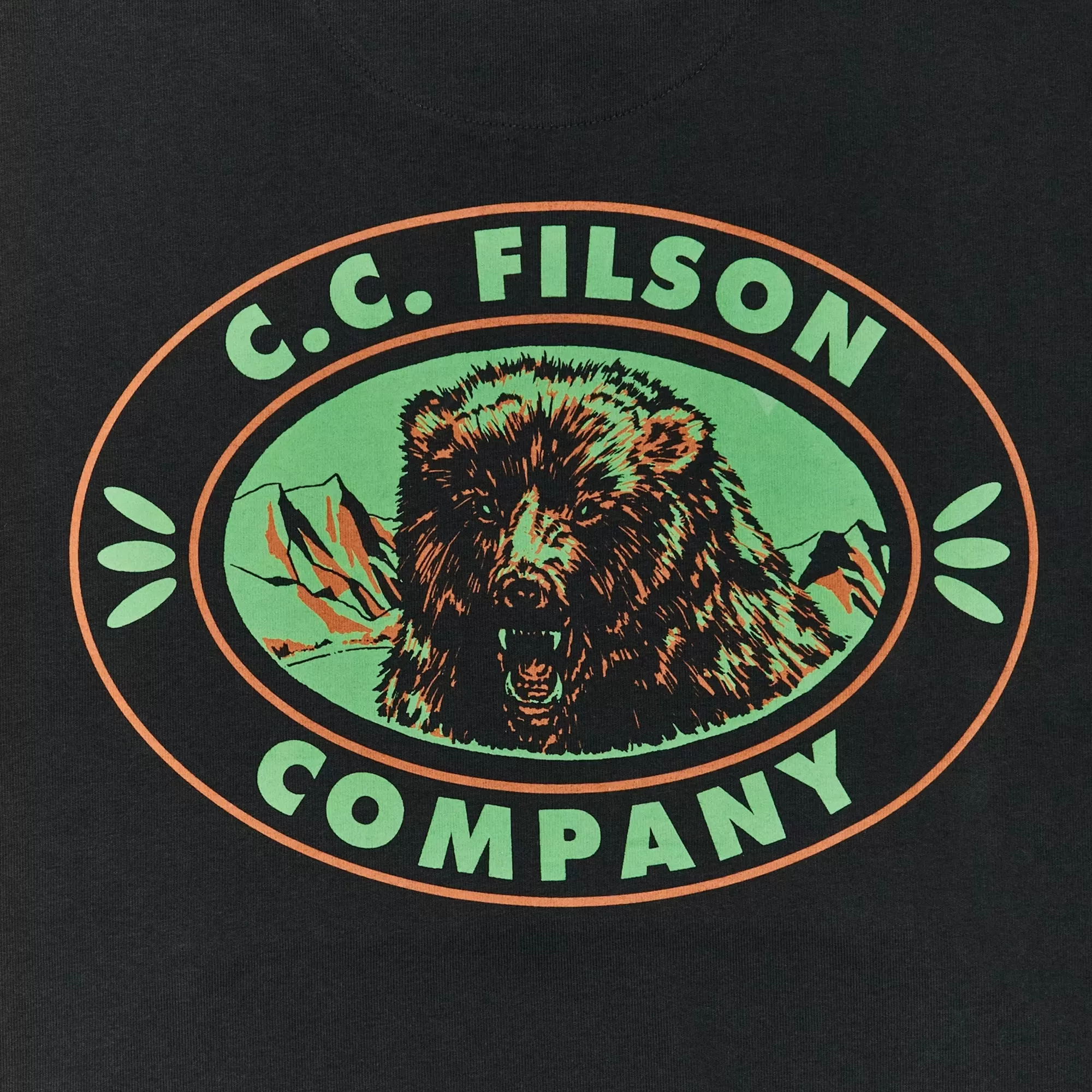 Filson Prospector Graphic Hoodie - Black / Bear