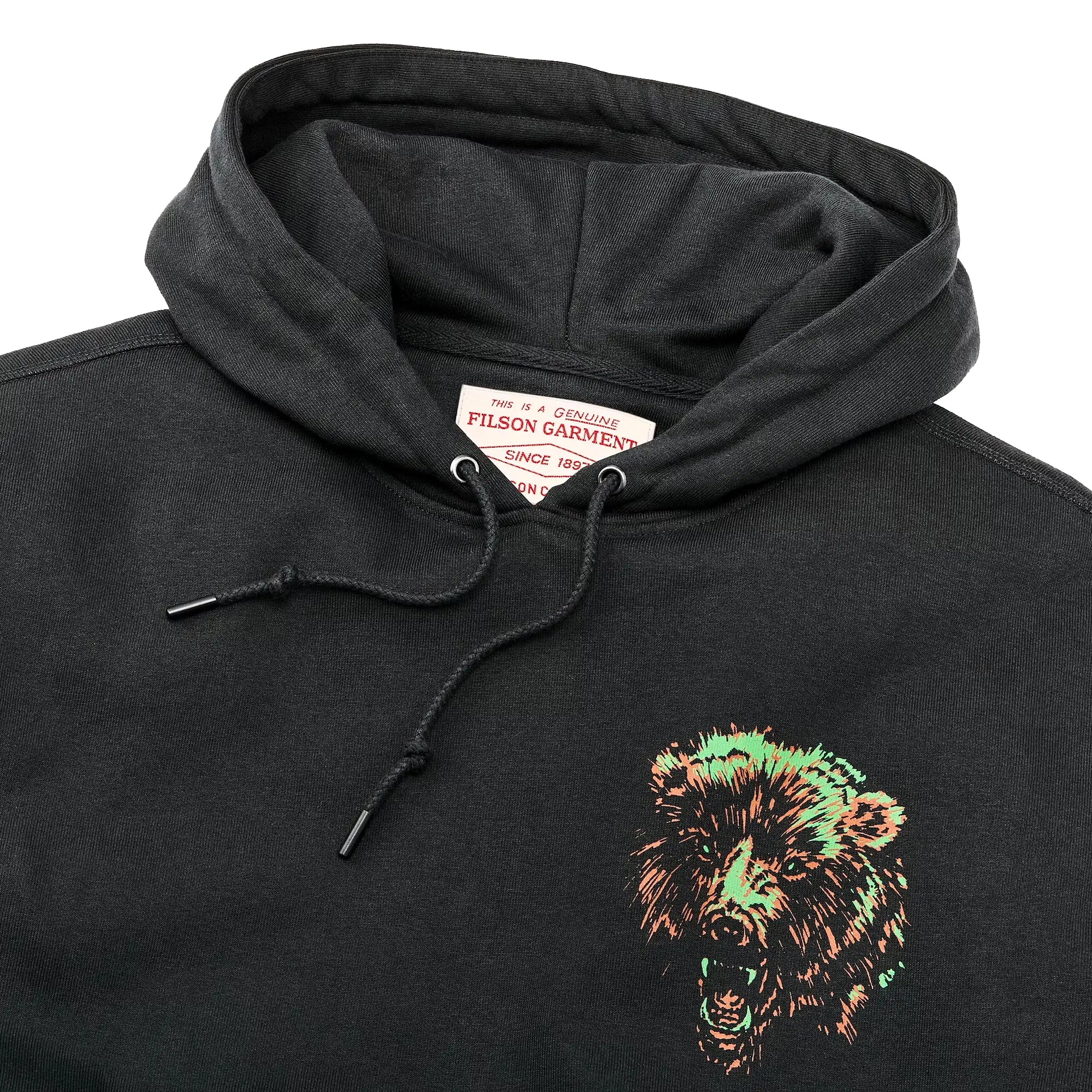 Filson Prospector Graphic Hoodie - Black / Bear