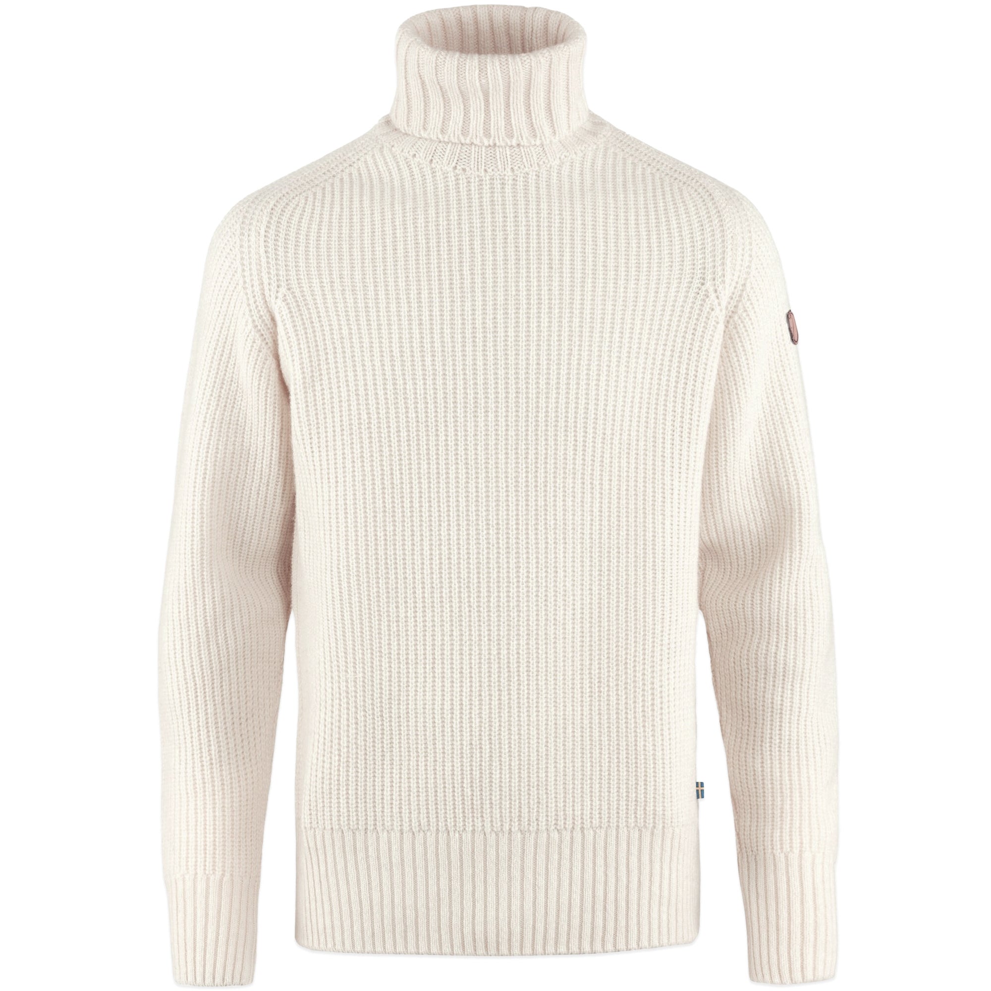 Fjallraven Ovik Roll Neck Knitted Sweater - Chalk White