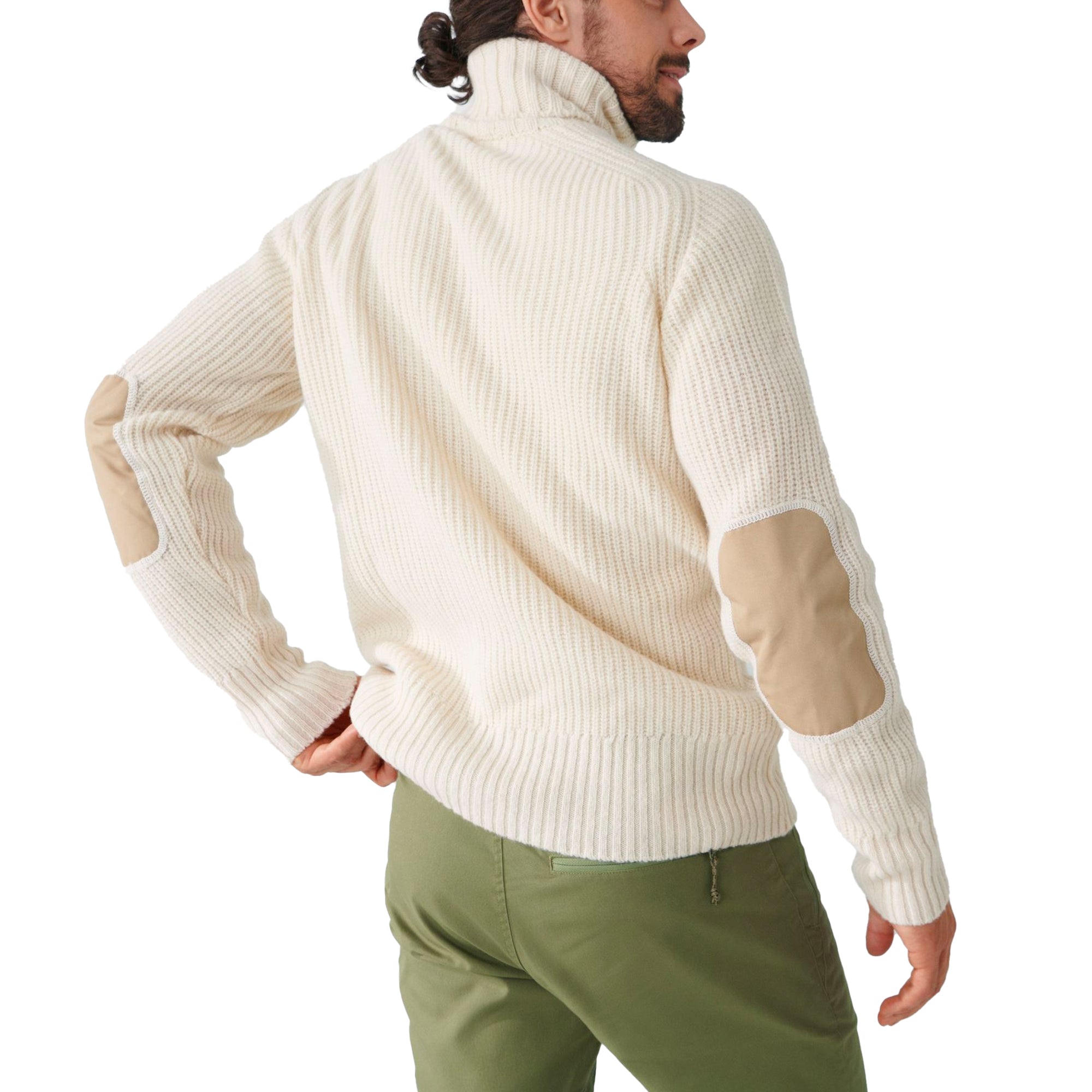 Fjallraven Ovik Roll Neck Knitted Sweater - Chalk White