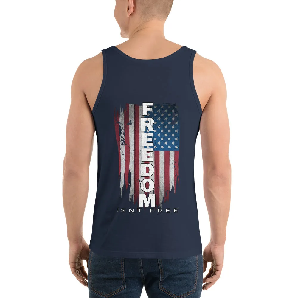 Freedom Isnt Free Tank Top - Patriotic American Flag Shirt