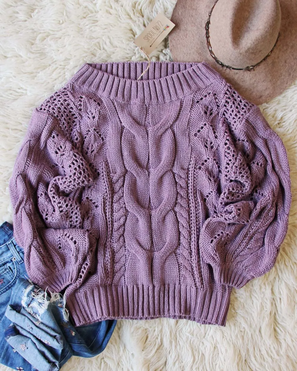 Frost & Ash Sweater in Lavender