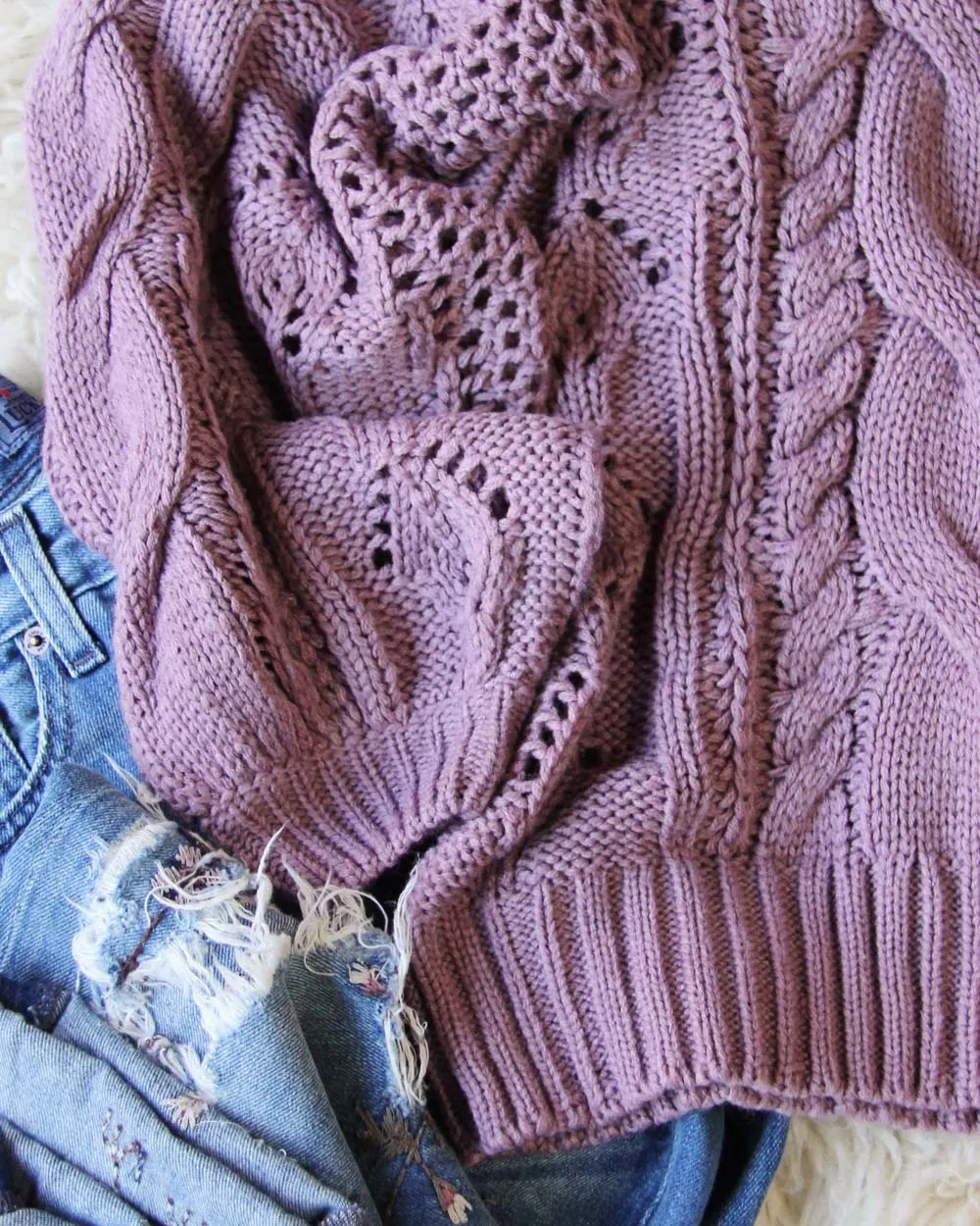 Frost & Ash Sweater in Lavender