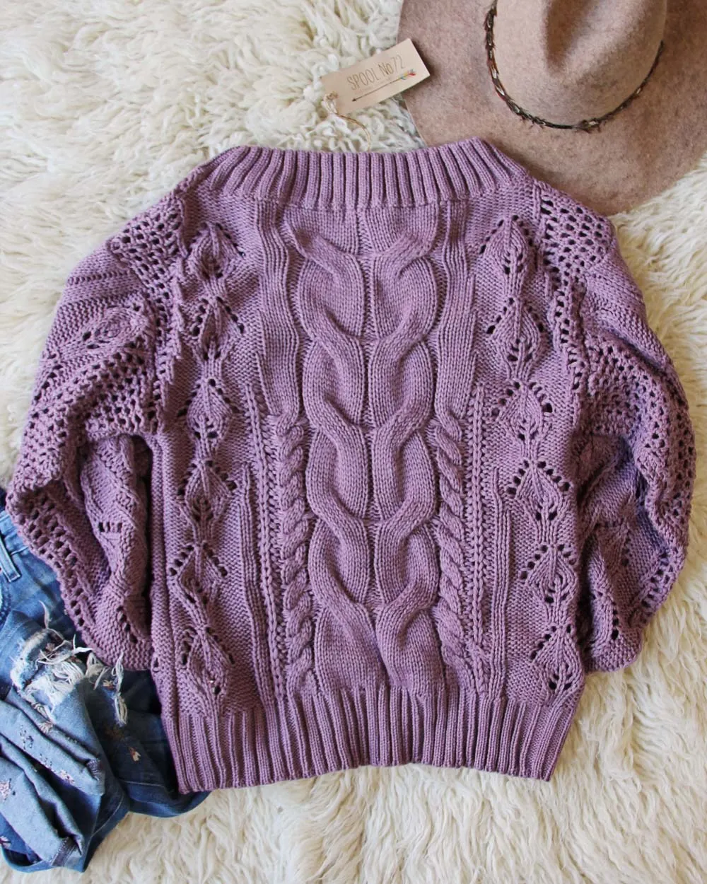 Frost & Ash Sweater in Lavender