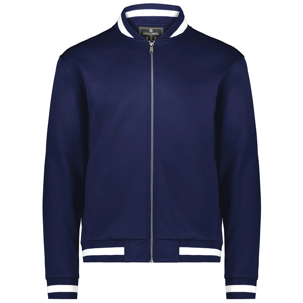 Holloway Men's Navy/White V-Street Full Zip Jacket