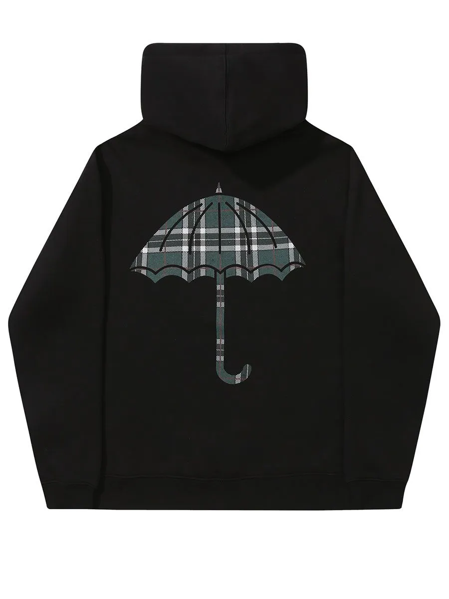 Hélas Plaid Hoody - Black