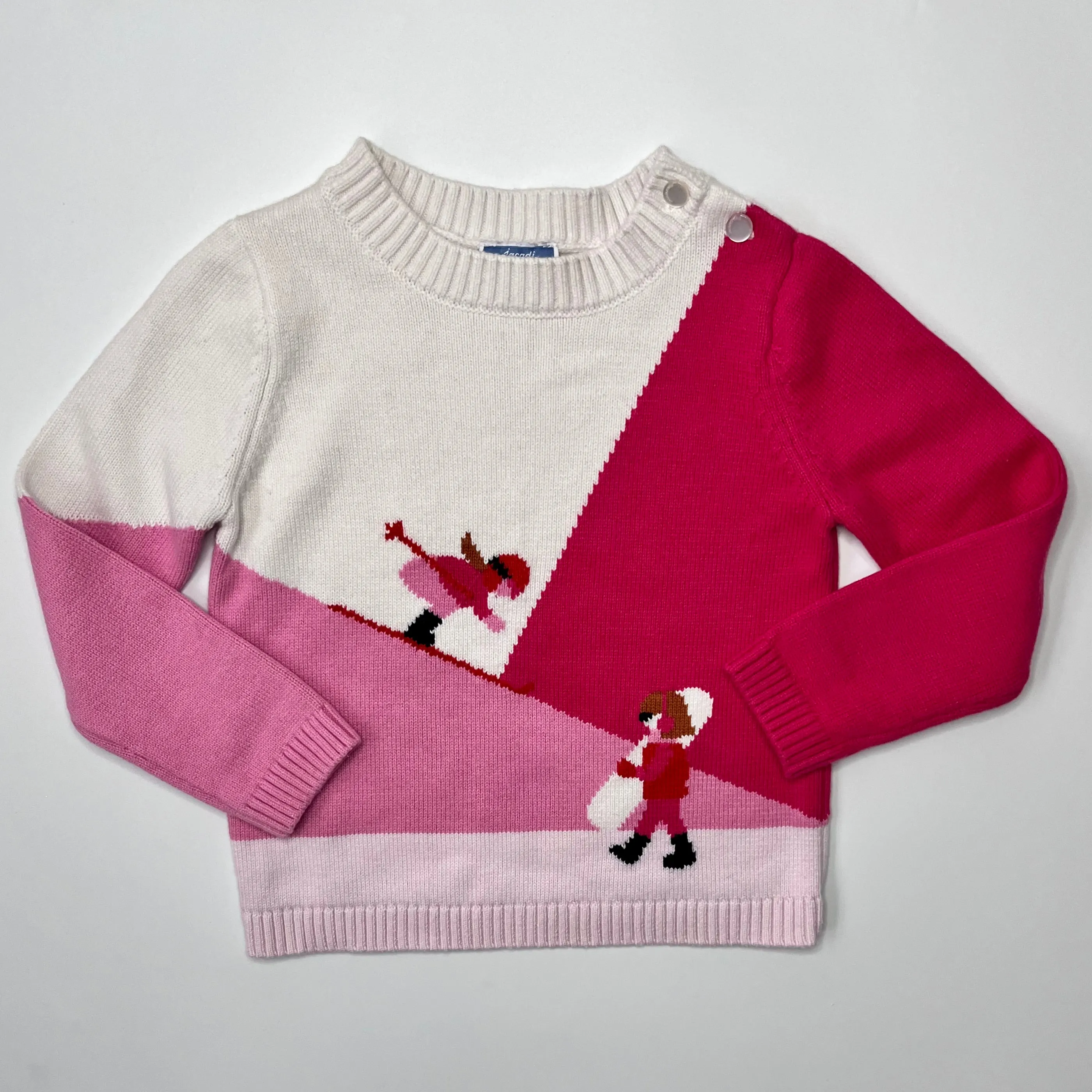 Jacadi Pink Ski Motif Jumper: 6 Years