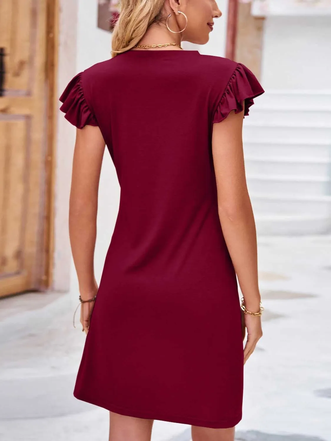 Jailyen Cap Sleeve  Dress