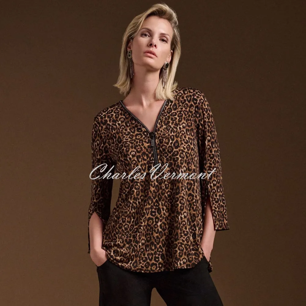 Joseph Ribkoff Animal Print Tunic Top - Style 244252