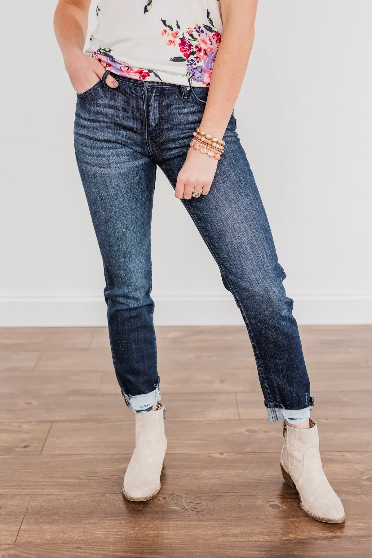 KanCan Straight Fit Jeans- Gina Wash