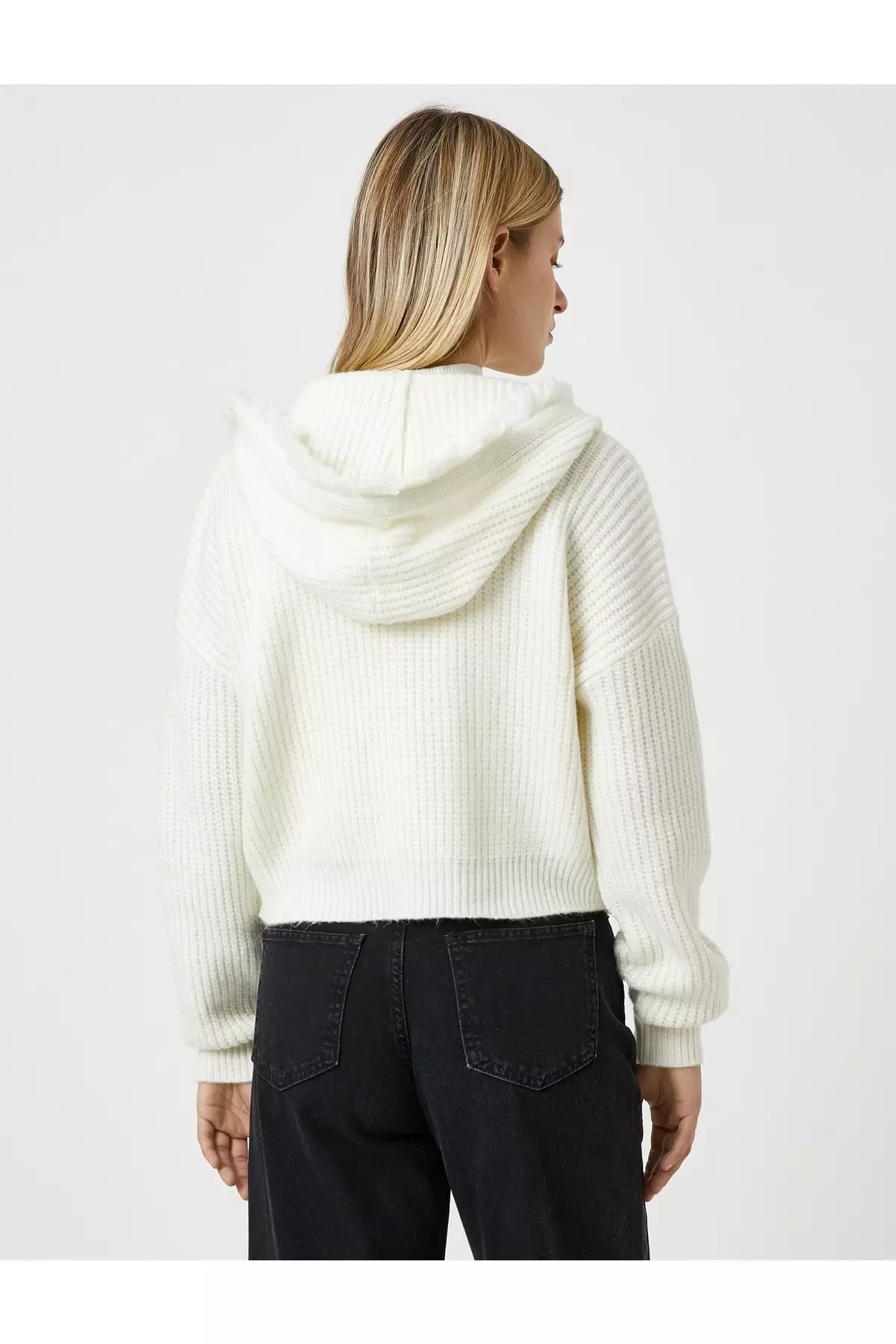 KOTON Hooded Oversized Knitted Sweater