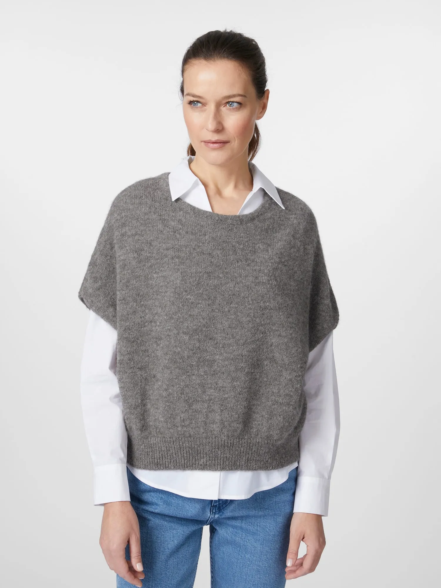 Ladies knitted sweater, Gray | Manufactum