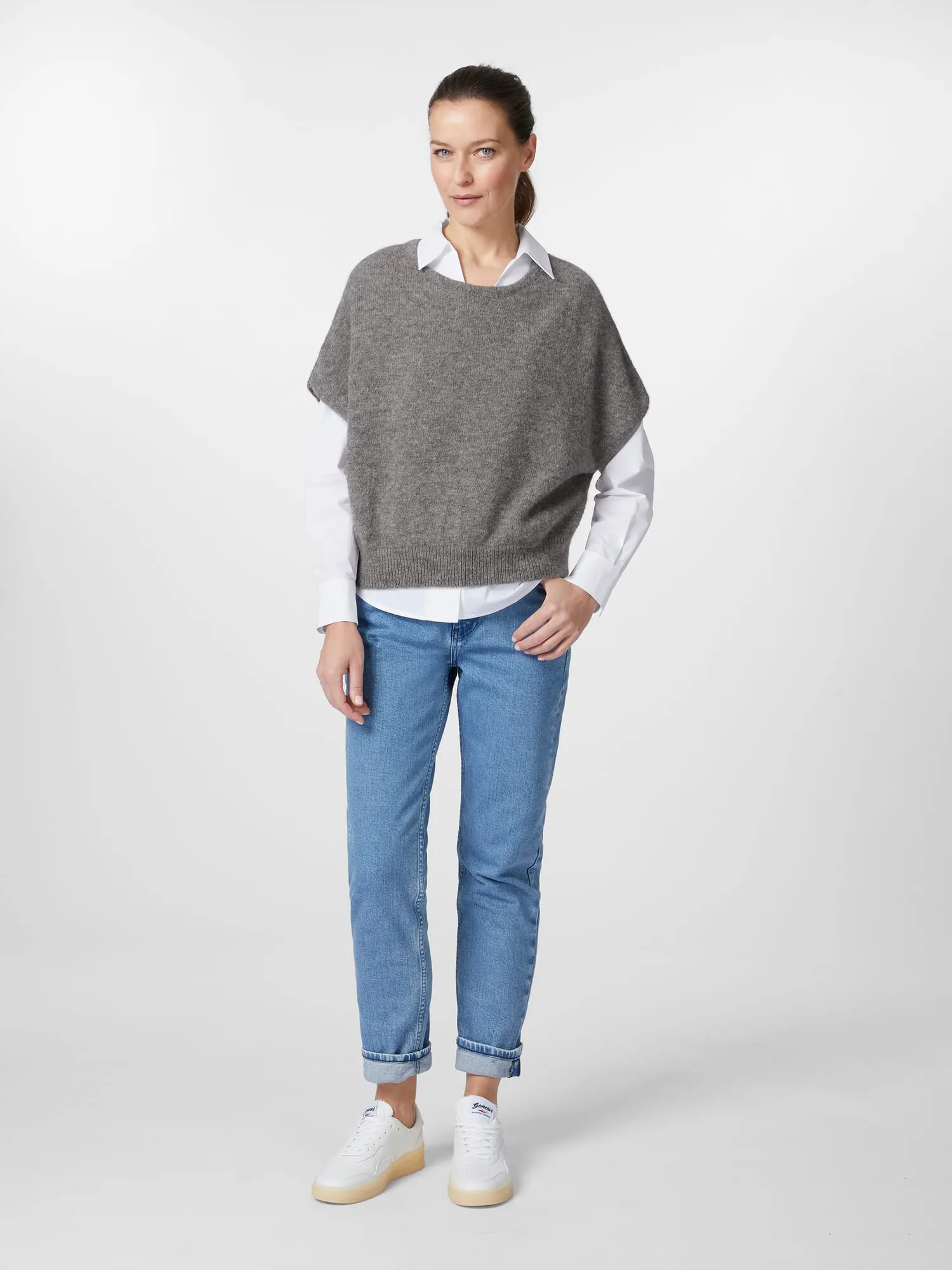 Ladies knitted sweater, Gray | Manufactum