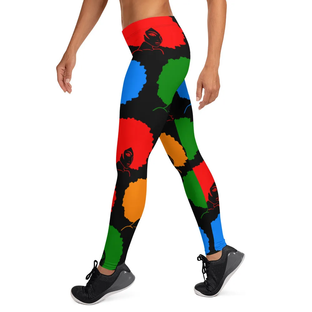 Leggings Colorful Afros 2