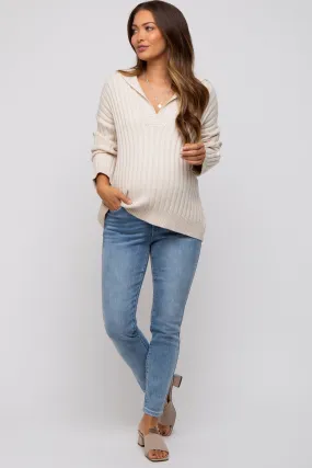 Light Blue Maternity Skinny Jeans