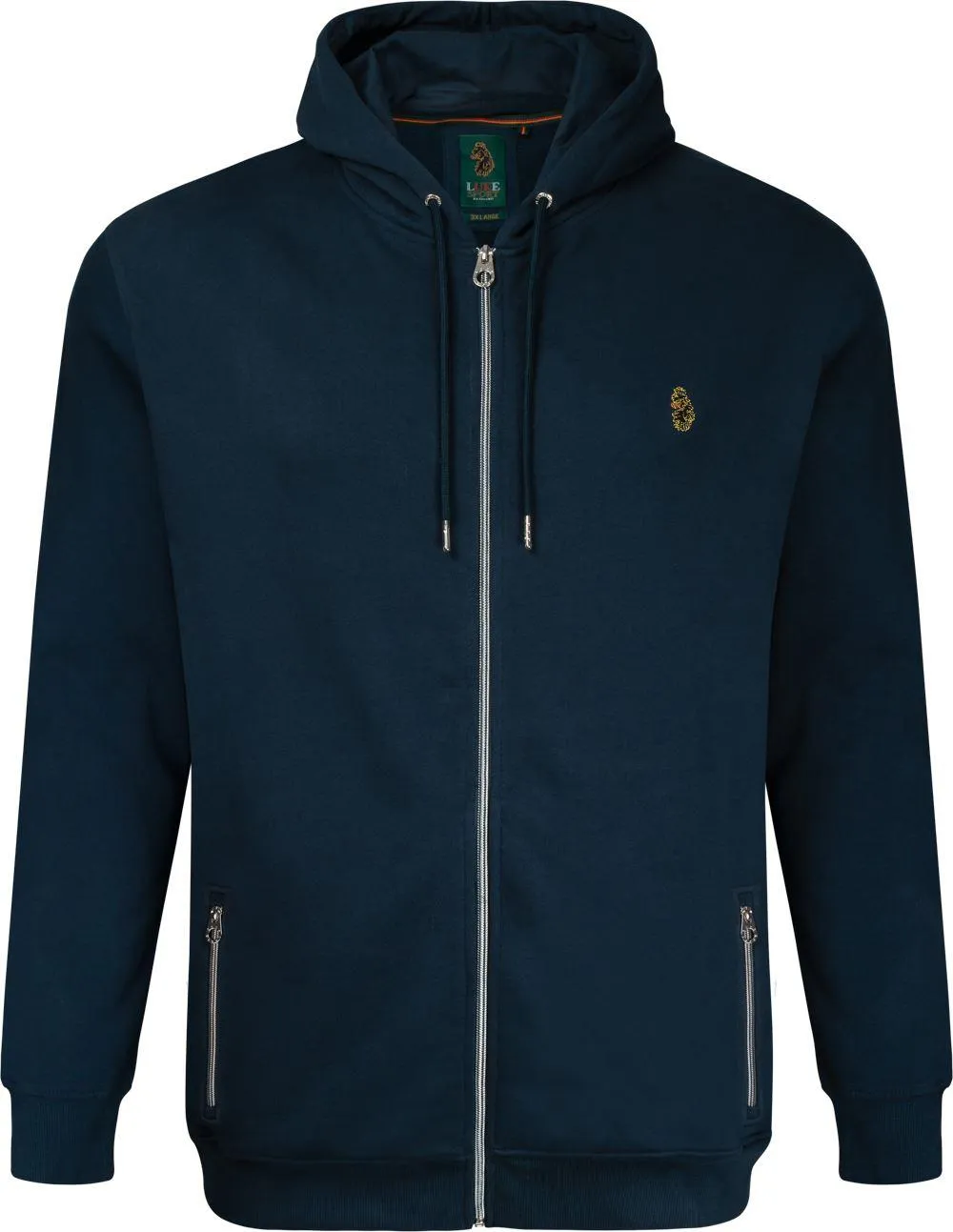 Luke 1977 Berlin Zip Through Hoody - Navy